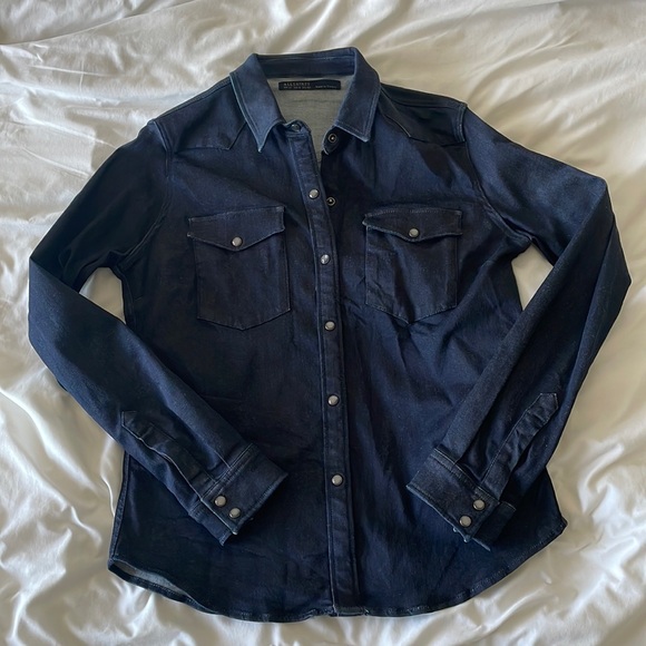 Ralph Lauren YARMOOTH long-sleeved button-down shirt, men's size L cotton white type Vintage Second Hand